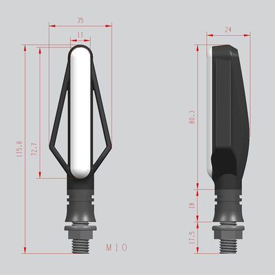 Direccionales LED Secuenciales para Moto con Luz de Freno - Image 12