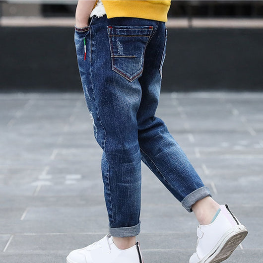 Pantalones Vaqueros para Niños - Estilo Moderno Primavera Otoño - Image 8
