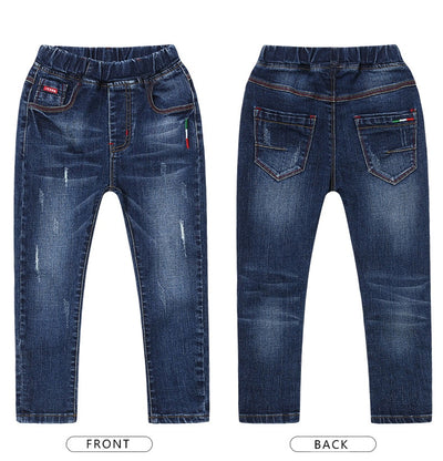 Pantalones Vaqueros para Niños - Estilo Moderno Primavera Otoño - Image 9