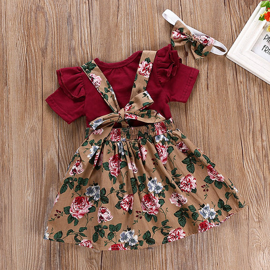 Conjunto de falda con tirantes estampada de dos piezas - Image 6