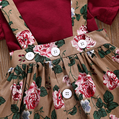 Conjunto de falda con tirantes estampada de dos piezas - Image 7