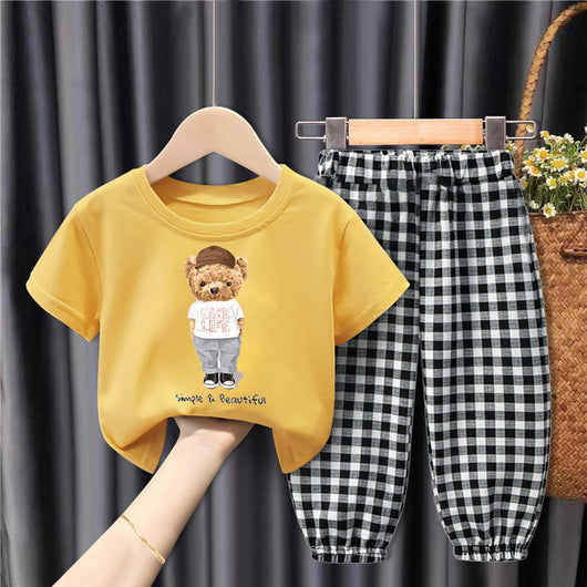 Conjunto de Pantalones Cuadros Sueltos Antiinsectos para Niños - Diseño Moderno y Cómodo - Image 9