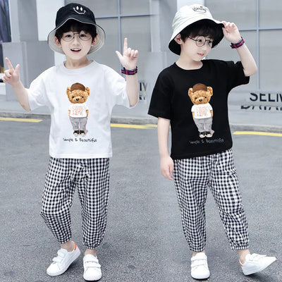 Conjunto de Pantalones Cuadros Sueltos Antiinsectos para Niños - Diseño Moderno y Cómodo - Image 10