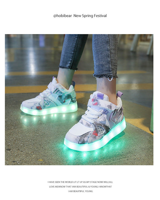 Zapatillas Deportivas Infantiles Ligeras con Suela Flexible y Luces LED - Image 14