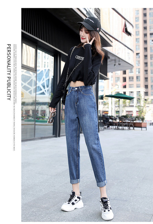 Jeans Rectos Talle Alto Mujer - Corte Slim y Holgado - Image 8