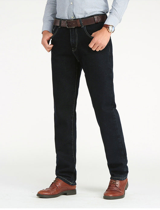 Jeans Retro de Cintura Alta Holgados Corte Recto para Hombre - Image 9