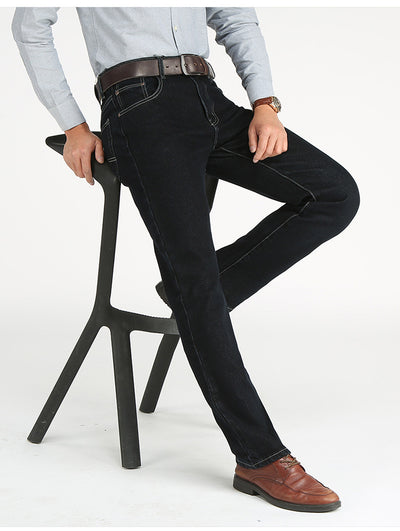 Jeans Retro de Cintura Alta Holgados Corte Recto para Hombre - Image 11