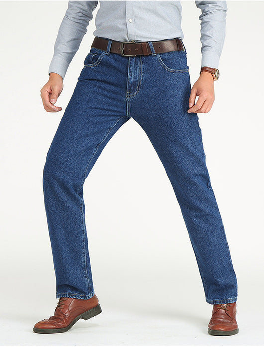 Jeans Retro de Cintura Alta Holgados Corte Recto para Hombre - Image 16
