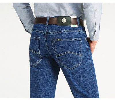 Jeans Retro de Cintura Alta Holgados Corte Recto para Hombre - Image 17