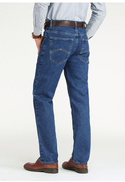 Jeans Retro de Cintura Alta Holgados Corte Recto para Hombre - Image 18