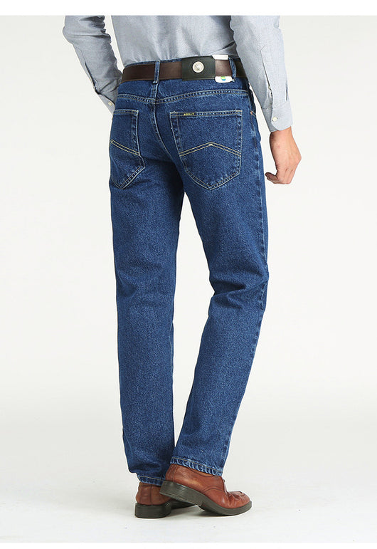 Jeans Retro de Cintura Alta Holgados Corte Recto para Hombre - Image 19