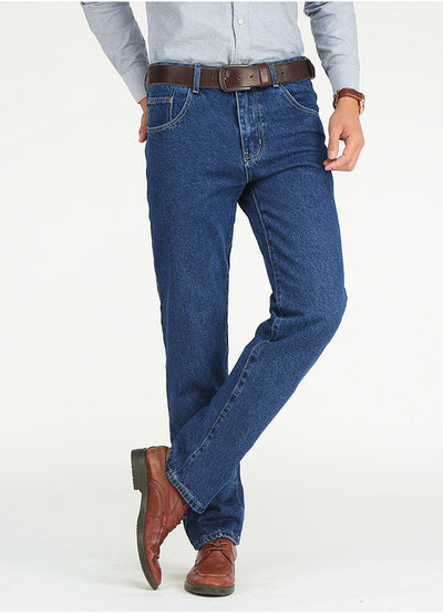 Jeans Retro de Cintura Alta Holgados Corte Recto para Hombre - Image 20