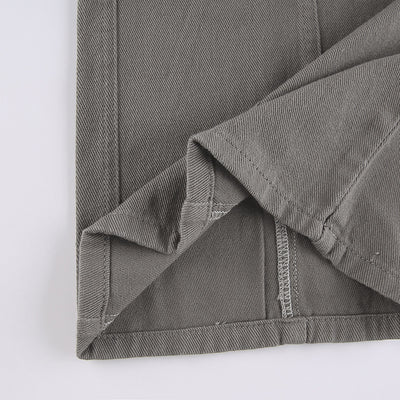 Pantalones Vaqueros Grises Retro Estilo Europeo para Mujer - Image 16