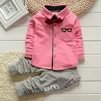 Conjunto Infantil de Algodón con Camisa Estampada Primavera - Image 9