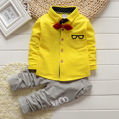 Conjunto Infantil de Algodón con Camisa Estampada Primavera - Image 10