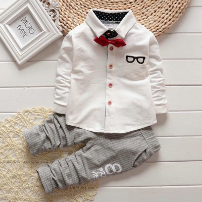 Conjunto Infantil de Algodón con Camisa Estampada Primavera - Image 11