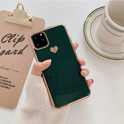 Funda Teléfono Chapado en Oro con Diseño de Amor - Image 13