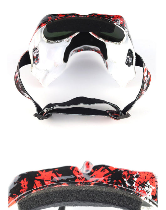 Máscara Cráneo para Motociclista con Gafas Integradas - Image 26