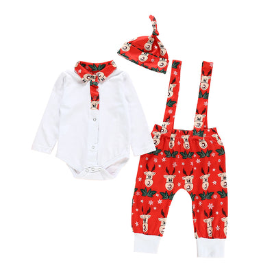 Conjunto de Tirantes Navideños Estampado Renos para Caballero - Image 15