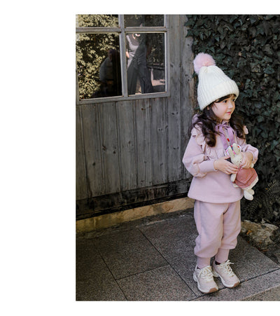Sudadera con Capucha de Terciopelo y Encaje para Niñas Talla Plus - Image 11