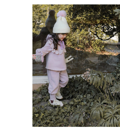 Sudadera con Capucha de Terciopelo y Encaje para Niñas Talla Plus - Image 12
