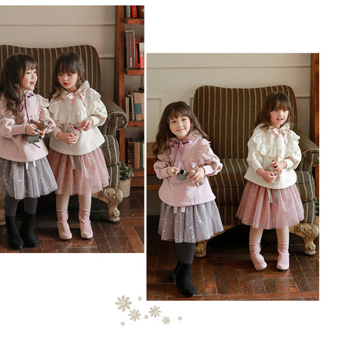 Sudadera con Capucha de Terciopelo y Encaje para Niñas Talla Plus - Image 15