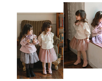 Sudadera con Capucha de Terciopelo y Encaje para Niñas Talla Plus - Image 18