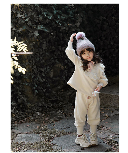 Sudadera con Capucha de Terciopelo y Encaje para Niñas Talla Plus - Image 21