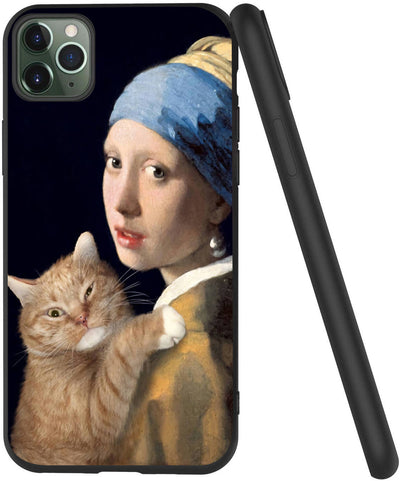 Funda para iPhone con Diseño de Gato Naranja - Arte Óleo - Image 3