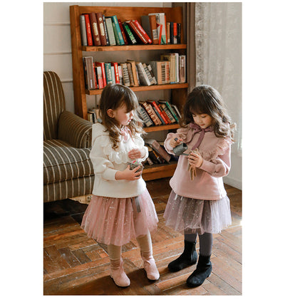 Sudadera con Capucha de Terciopelo y Encaje para Niñas Talla Plus - Image 35