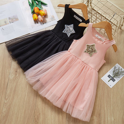 Vestido de Princesa con Lentejuelas Pentagrama para Niñas - Image 4