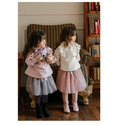 Sudadera con Capucha de Terciopelo y Encaje para Niñas Talla Plus - Image 38
