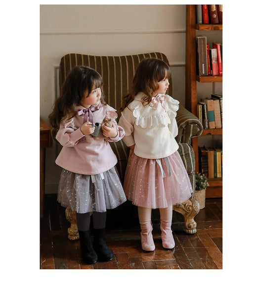 Sudadera con Capucha de Terciopelo y Encaje para Niñas Talla Plus - Image 38
