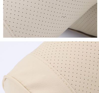 Almohada Cilíndrica de Cuero para Asiento de Auto - Image 3