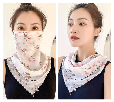 Pañuelo de Seda Multifunción para Rostro y Cuello - Máscara Protectora Ligera Verano - Image 16