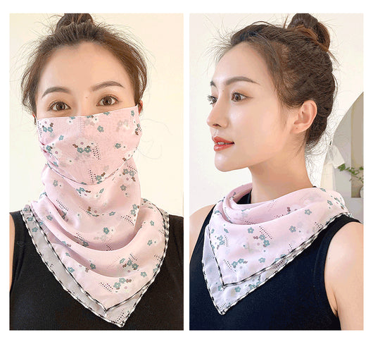 Pañuelo de Seda Multifunción para Rostro y Cuello - Máscara Protectora Ligera Verano - Image 17