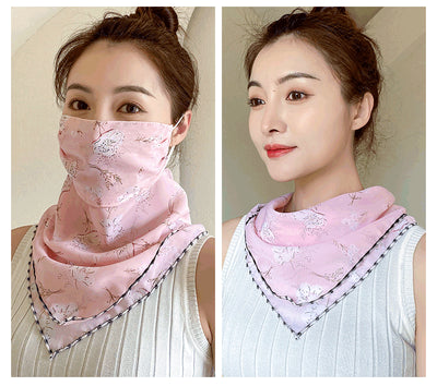 Pañuelo de Seda Multifunción para Rostro y Cuello - Máscara Protectora Ligera Verano - Image 19