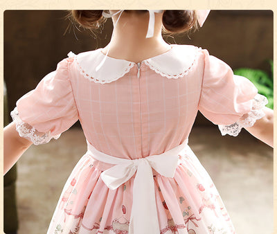 Vestido Princesa Lolita Infantil Estilo Occidental con Falda Tul - Image 11