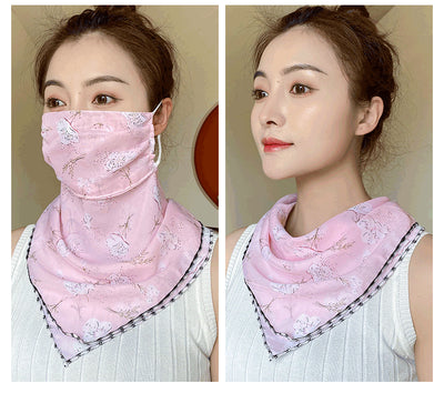 Pañuelo de Seda Multifunción para Rostro y Cuello - Máscara Protectora Ligera Verano - Image 21