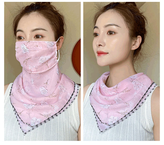 Pañuelo de Seda Multifunción para Rostro y Cuello - Máscara Protectora Ligera Verano - Image 21