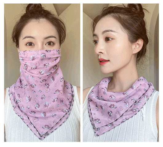 Pañuelo de Seda Multifunción para Rostro y Cuello - Máscara Protectora Ligera Verano - Image 22