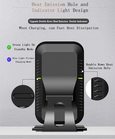 Soporte Vertical para Celular con Cargador Inalámbrico 10W de Carga Rápida - Image 11