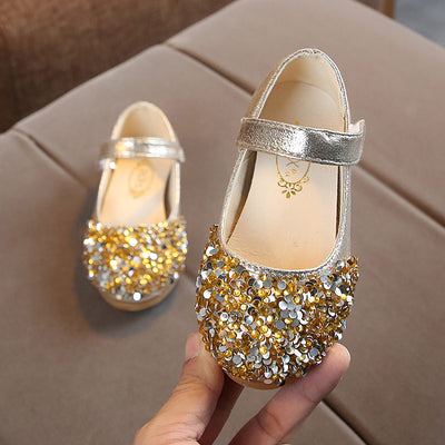 Zapatos de Cuero para Niña Estilo Princesa con Diamantes - Image 12
