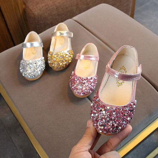 Zapatos de Cuero para Niña Estilo Princesa con Diamantes - Image 15