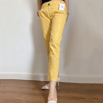 Pantalones Harem Talla Grande Cintura Alta Elástico Fino Ropa Casual Mujer - Image 7