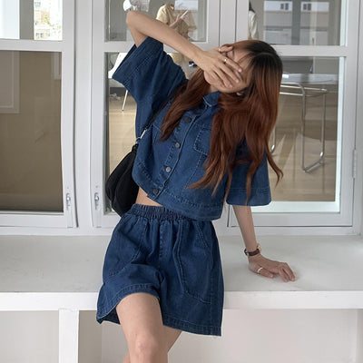 Conjunto de Moda Mujer: Cardigan, Chaqueta y Shorts Pierna Ancha - Image 10