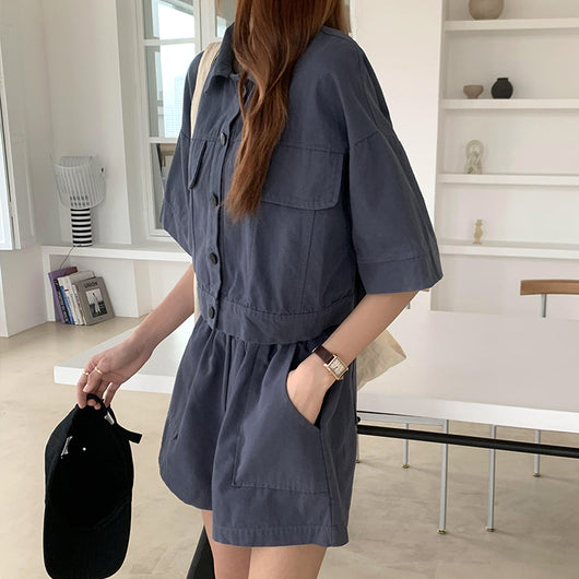 Conjunto de Moda Mujer: Cardigan, Chaqueta y Shorts Pierna Ancha - Image 23