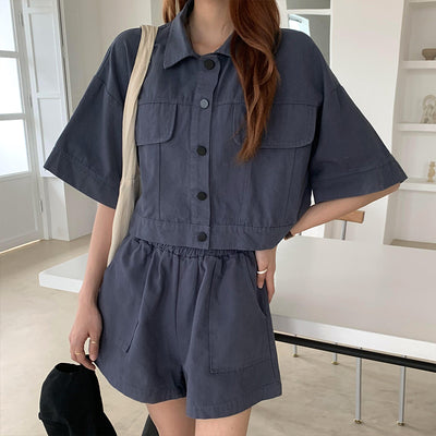 Conjunto de Moda Mujer: Cardigan, Chaqueta y Shorts Pierna Ancha - Image 24