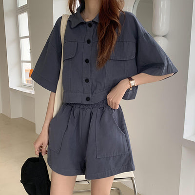 Conjunto de Moda Mujer: Cardigan, Chaqueta y Shorts Pierna Ancha - Image 25