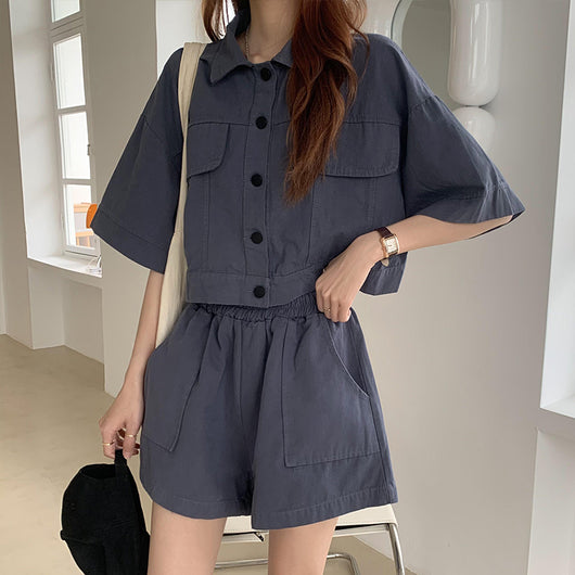 Conjunto de Moda Mujer: Cardigan, Chaqueta y Shorts Pierna Ancha - Image 25